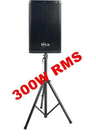 Imagem de Caixa Ativa Wls Z10 300W Rms Bt + 2 Mic S/ Fio + Tripé