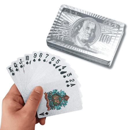 Caixa Baralho Cartas Dólar Prata Jogatina Truco Poker 54 Cartas - Prospecom  - Baralho - Magazine Luiza