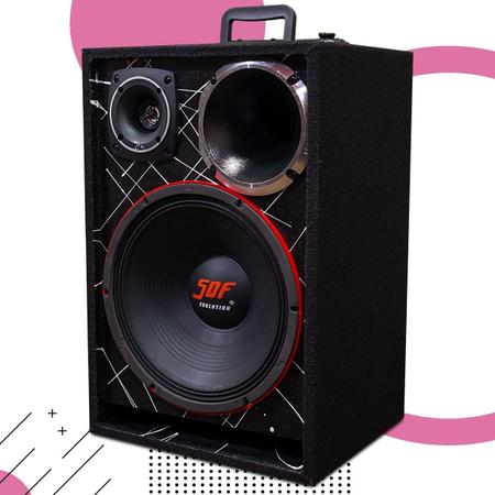 Caixa Bob Vazia 4 Vias Falante 12 Woofer Crua Jholsom