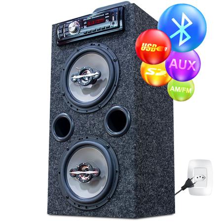 Caixa Bob Residencial Vertical 6 Ativa 140w Bt/usb/sd/aux/fm - OESTESOM -  Caixas de Som - Magazine Luiza