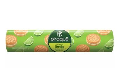 Caixa Bolacha Biscoito Piraquê Recheado sabor limão- 120un - Piraque Imagem de Caixa Bolacha Biscoito Piraquê Recheado sabor limão- 120un