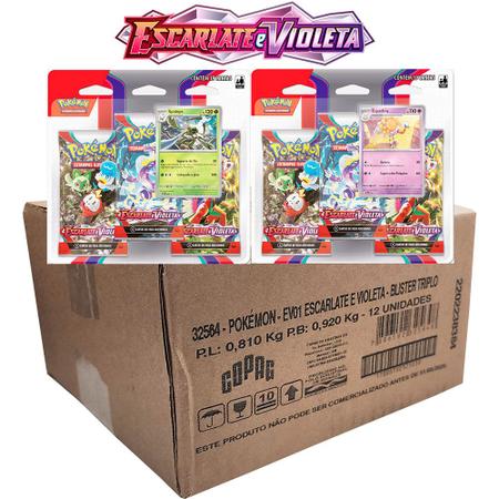 Jogo de Cartas Pokémon - Blister Triplo - EV - Evoluções em Paldea -  Sortido - Copag