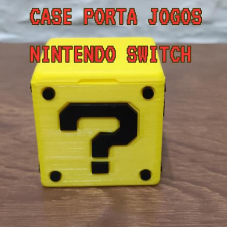 Case Porta Jogos Super Mário Para Cartuchos Nintendo Switch