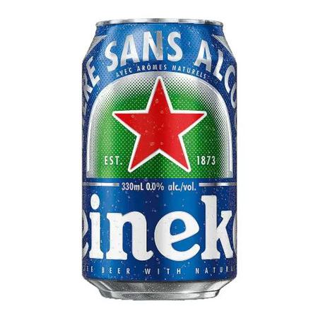 Imagem de Caixa Com 12Und Cerveja Heineken Sem Álcool 0,0% Lata 350Ml