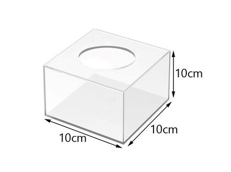 Imagem de Caixa de acrilico para decoração de bolo 10x10x10 3mm