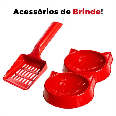 Caixa de Areia Furba Grande + Comedouro Brinde - Viu Pet