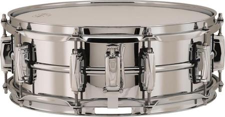 Caixa De Bateria Ludwig Chrome Over Brass 14X5 Imagem de Caixa De Bateria Ludwig Chrome Over Brass 14X5