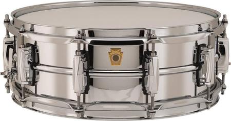 Caixa De Bateria Ludwig Chrome Over Brass 14X5 Imagem de Caixa De Bateria Ludwig Chrome Over Brass 14X5