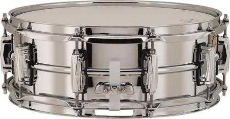 Caixa De Bateria Ludwig Chrome Over Brass 14X5 Imagem de Caixa De Bateria Ludwig Chrome Over Brass 14X5