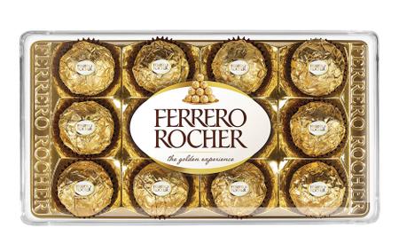 Imagem de Caixa de Bombom  Ferrero Rocher 150g Com 12 Unidades