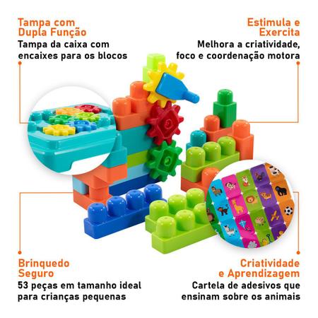 Brinquedos Educativos Blocos Pecinhas De Montar Desmontar - Dismat -  Brinquedos de Montar e Desmontar - Magazine Luiza