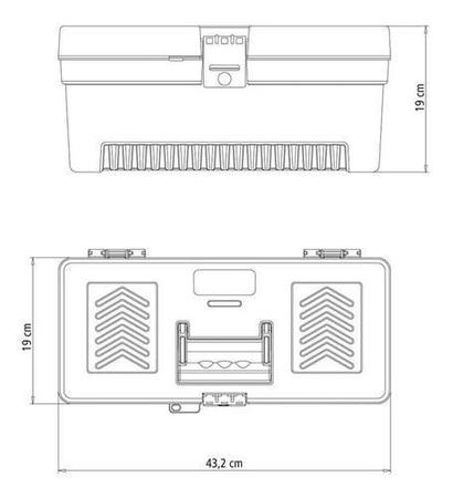 Imagem de Caixa De Ferramentas Tramontina Plástica Master 17 Polegadas