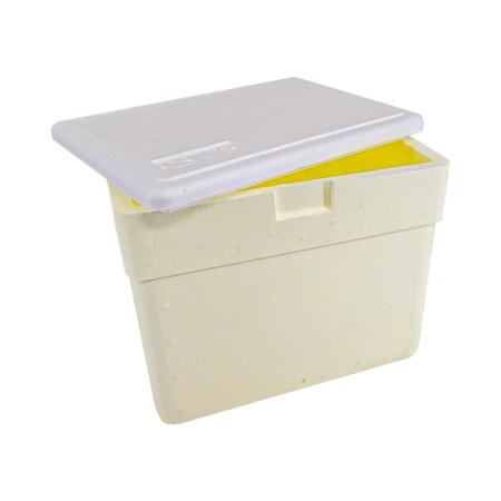 Imagem de Caixa de Isopor com Alça 13 Litros Amarela 