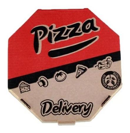 Imagem de Caixa De Pizza 35 Cm Papelão Delivery Pacote Com 25 Unidades