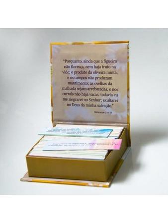 Imagem de Caixa de Preciosas Promessas de Deus com versículos da Bíblia  Margaridas - AD SANTOS