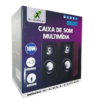 Imagem de Caixa De Som 10W Multimídia Para Pc Notebook X-Cell Xc-Cm-14