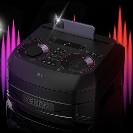 Imagem de Caixa de som Acústica LG Xboom RNC5 Multi Bluetooth com LED Karaokê e Função DJ - Bivolt