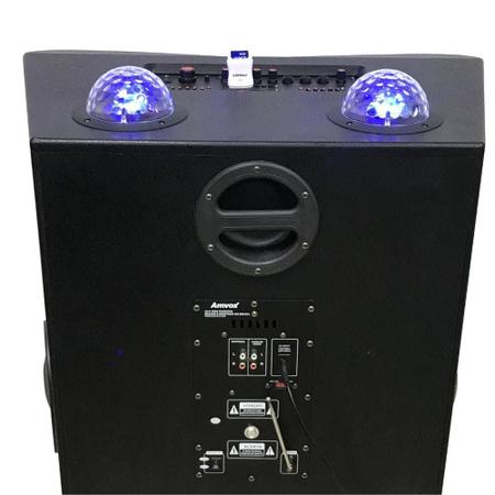 Caixa de Som Amplificada Amvox aca 3000 Paredão 3000w rms