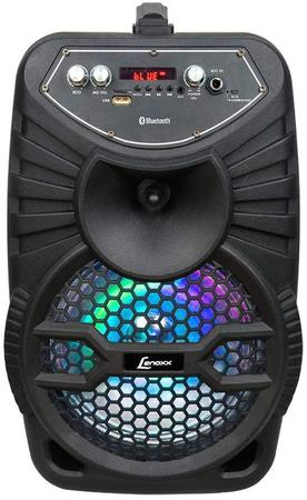 Imagem de Caixa de Som Amplificada Lenoxx Ca100, Rádio Fm, Bluetooth, Usb, Karaokê - Bivolt