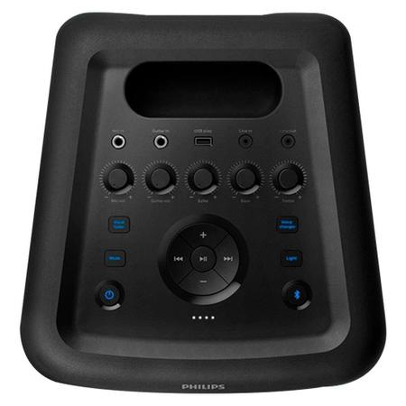 Imagem de Caixa de Som Amplificada Philips Party Speaker TAX3208/78  Entrada AUX, Cartão SD, Bluetooth, 800W RMS, Preto