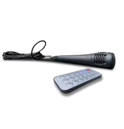 Imagem de Caixa de som Bluetooth 20W Com Microfone Controle Remoto Rádio FM USB Karaokê D-S30 - Grasep