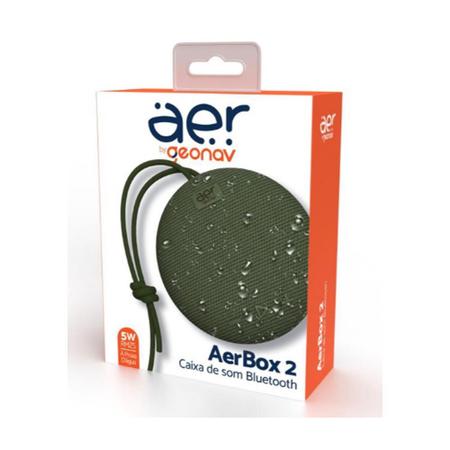 Imagem de Caixa de som Bluetooth AerBox2 Geonav AERCX02GN - Verde