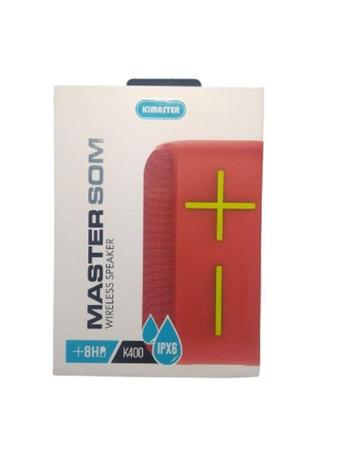 Imagem de Caixa de som Bluetooth Portátil Resistente a água  IPX6 K400 Vermelho Kimaster