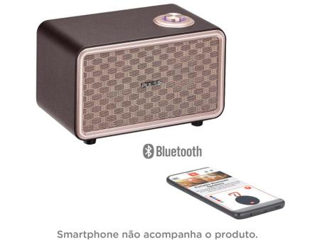 Imagem de Caixa de Som Bluetooth Pulse Retro Speaker System - Portátil 80W