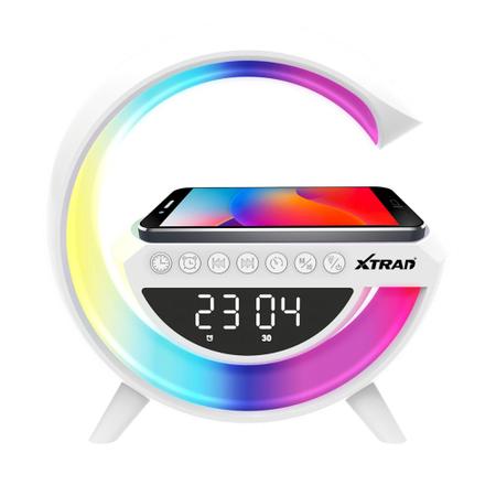 Imagem de Caixa de Som Bluetooth Xtrad, Relógio Digital e Rádio FM