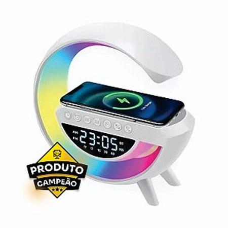 Imagem de Caixa de Som Bluetooth Xtrad, Relógio Digital e Rádio FM