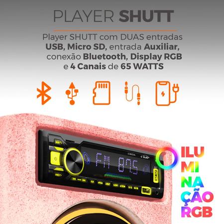 Caixa De Som Bob Amplificada Shutt 460w 6 Polegadas Bluetooth Usb