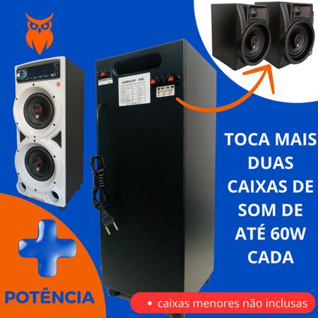 Imagem de Caixa de som bob residencial amplificada 450w bluetooth 110/220v