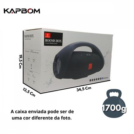 Imagem de Caixa de Som Booms Box Bluetooth Portátil Kapbom KA-0023