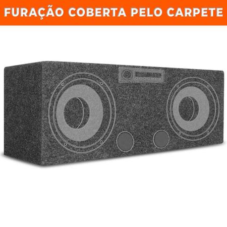 Imagem de Caixa De Som Dutada Vazia Corujinha Residencial Furo 2 Alto Falante 6" Player 1 Din Horizontal