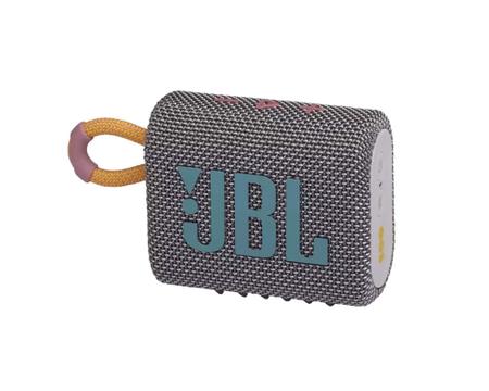 Imagem de Caixa de Som JBL GO 3 Cinza Pro Sound Original Bluetooth À Prova D'água e Poeira IP67 JBLGO3GRY