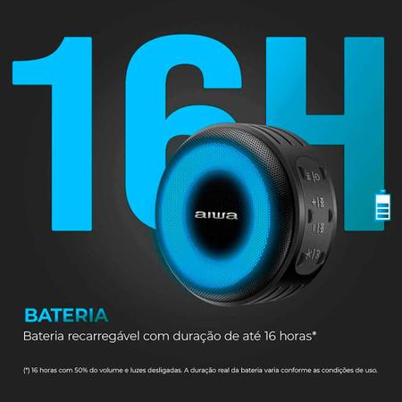 Imagem de Caixa de Som Mini Speaker Aiwa AWS-SP-02 10W RMS Bluetooth Resistente à Água IP65