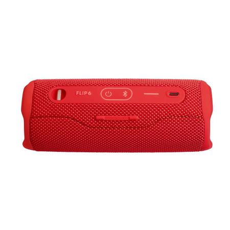 Imagem de Caixa de Som Portátil JBL Flip 6, Bluetooth, À prova D'Água, USB-C, Vermelho - 28913558