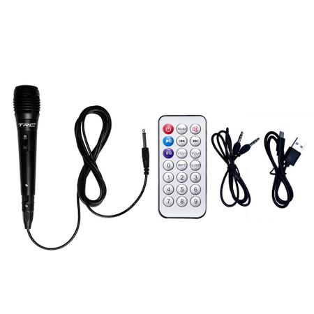 Caixa De Som Portátil TRC 5506 Bluetooth USB 60W Rms Com Microfone - Caixas  de Som - Magazine Luiza