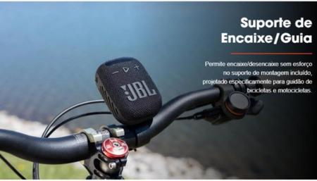Imagem de Caixa de Som Portatil Wind 3 JBL à Prova d'água com Bluetooth Rádio FM Preta