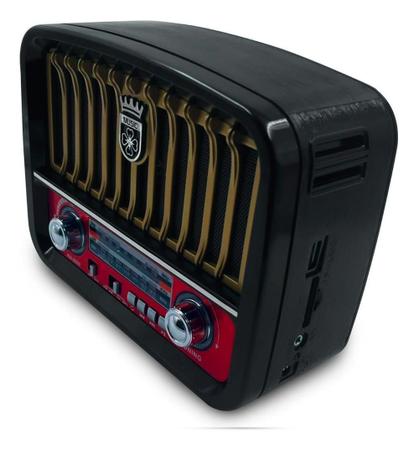 Caixa De Som Retrô Portátil Bluetooh Sd/Aux/Usb - Kapbom Imagem de Caixa De Som Retrô Portátil Bluetooh Sd/Aux/Usb