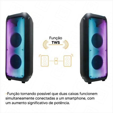 Imagem de Caixa de som Sumay Elegance X Bass Bluetooth 1000w 1 Microfone