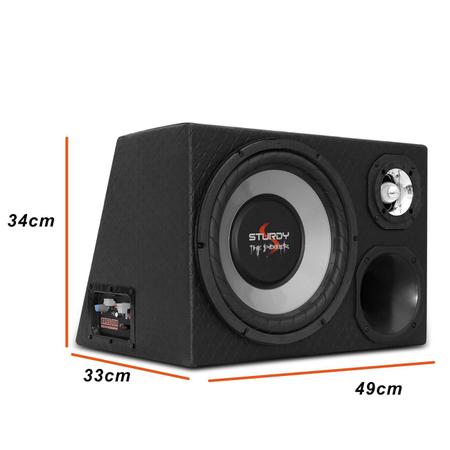 Imagem de Caixa de Som Trio Sturdy 400W RMS Subwoofer 12" 160W RMS + Driver + Super Tweeter + Módulo + Corneta