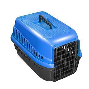 Imagem de Caixa De Transporte N.2 Cão Cachorro Gato Pequena Azul
