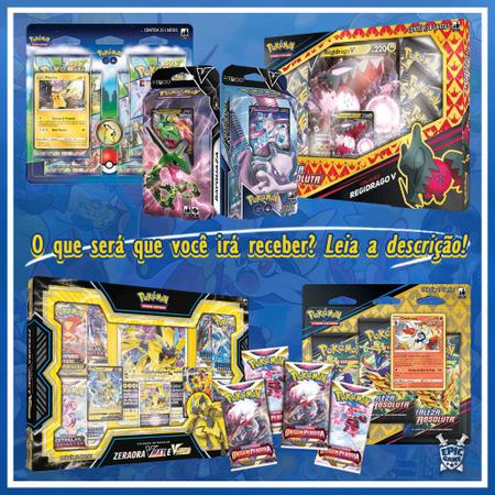 ORIGINAL - Pacotinho de 5 cartas + Pokemon V/GX GARANTIDO - COPAG - Deck de  Cartas - Magazine Luiza