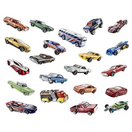 Caixa 20 Carrinhos Hot Wheels Sortidos - Mattel Com 2 Raros