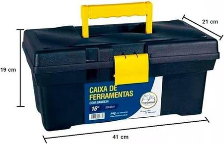 Imagem de Caixa ferramenta 20x40 metasul preta pvc