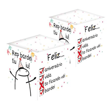 Caixa Surpresa Flork Meme - 8 Un - Festas da 25