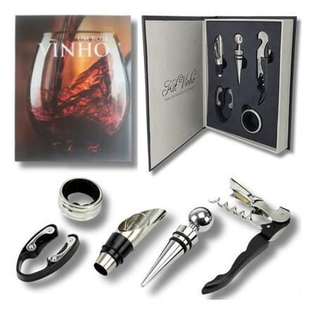 Imagem de Caixa Livro Decorativo Kit Vinho Porta Objetos Presente