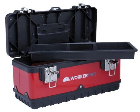 Caixa Metálica Para Ferramentas Profissional 15" 18X16X38CM - Worker Imagem de Caixa Metálica Para Ferramentas Profissional 15" 18X16X38CM - Worker