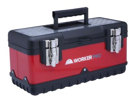 Caixa Metálica Para Ferramentas Profissional 15" 18X16X38CM - Worker Imagem de Caixa Metálica Para Ferramentas Profissional 15" 18X16X38CM - Worker